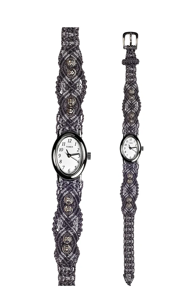 104G - Narrow with Timex Silver Cavatina Watch