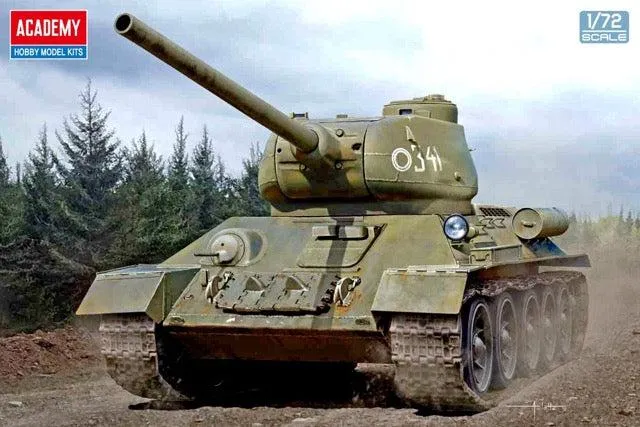 Academy 1/72 T-34-85 Medium Tank (Plastic Model Kits - Cement/Painting Required)
