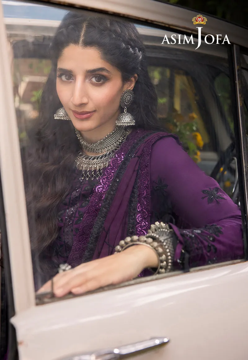 Asim Jofa Shadow Work Lawn Silk Collection – AJSW-03