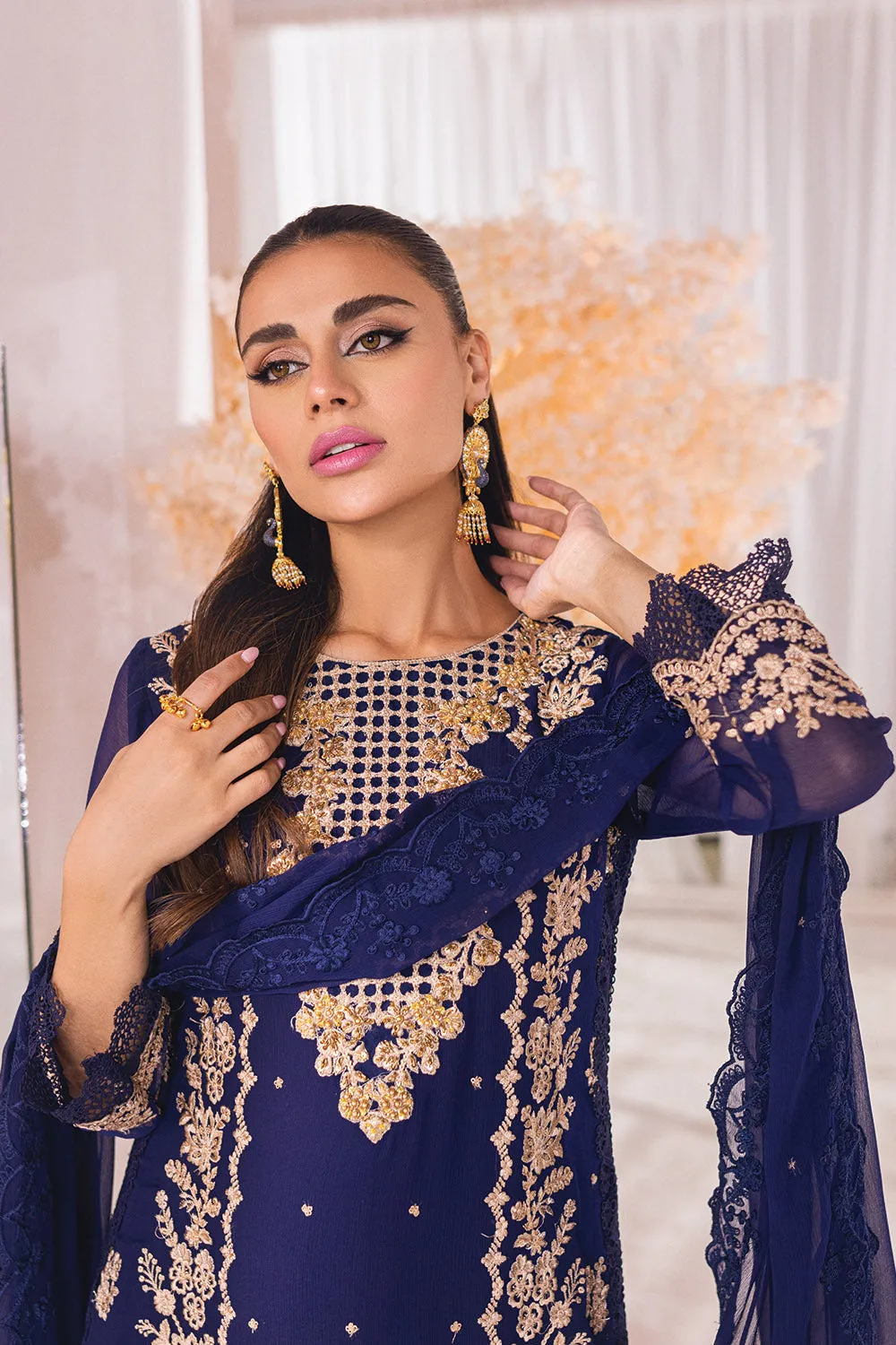 Azure Luxe Eid Embroidered Formal Collection – Eden Dew