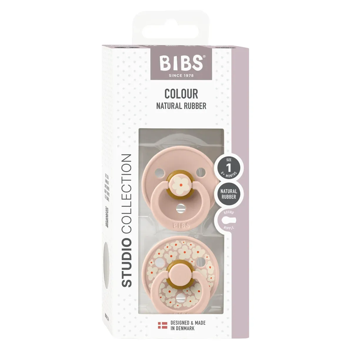 BIBS Dummies - Studio 2 Pk Jasmine Blush Mix
