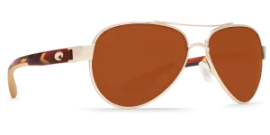 Costa Del Mar Loreto Sunglasses - Rose Gold Temple/Copper 580P