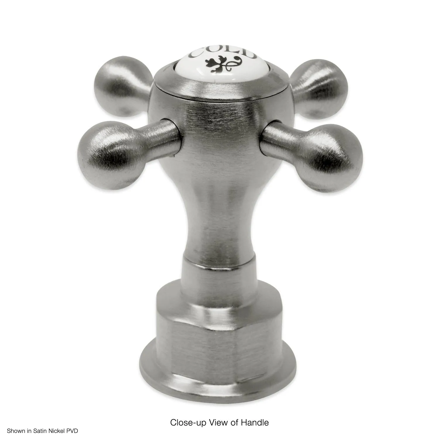Coventry Brassworks Single Hole Lavatory Faucet with Cross Handles