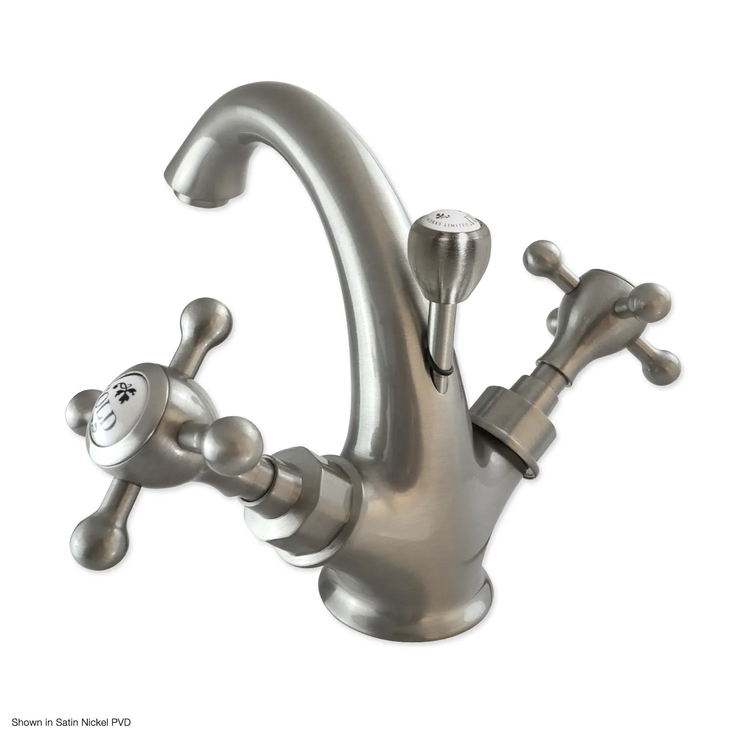 Coventry Brassworks Single Hole Lavatory Faucet with Cross Handles