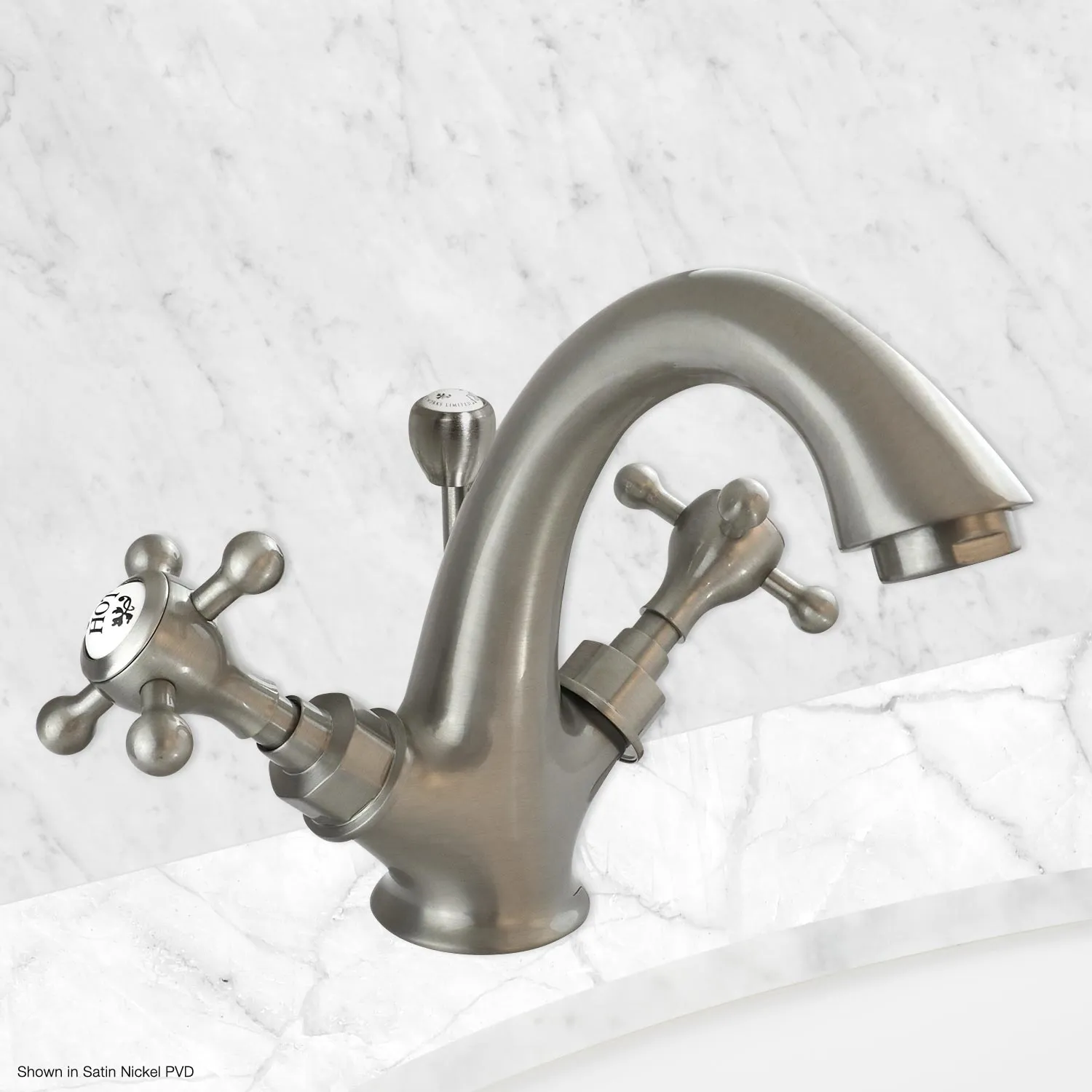 Coventry Brassworks Single Hole Lavatory Faucet with Cross Handles