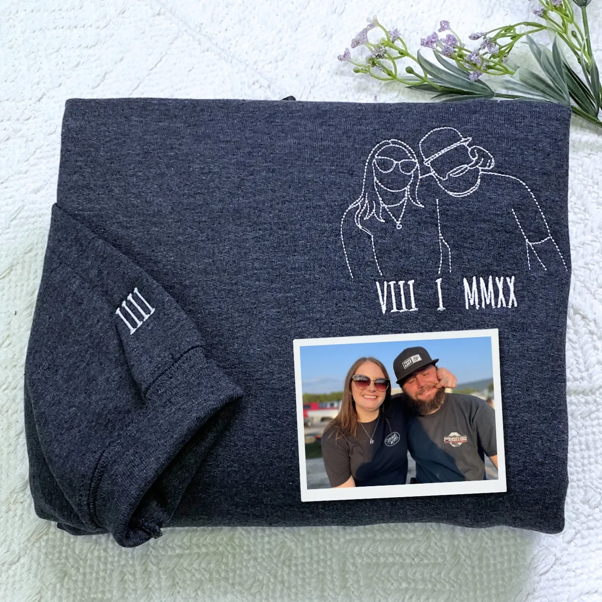 Custom Embroidered Neckline Collar Hoodie