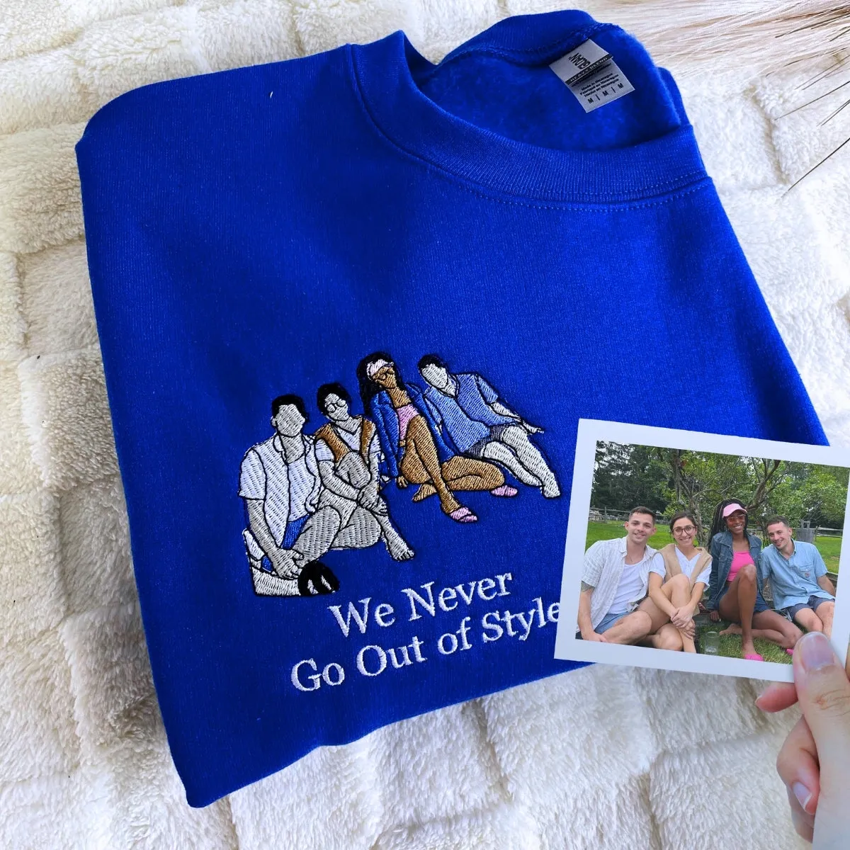 Custom Embroidered Tee, Personalized "ANY TEXT HERE" Logo Shirt