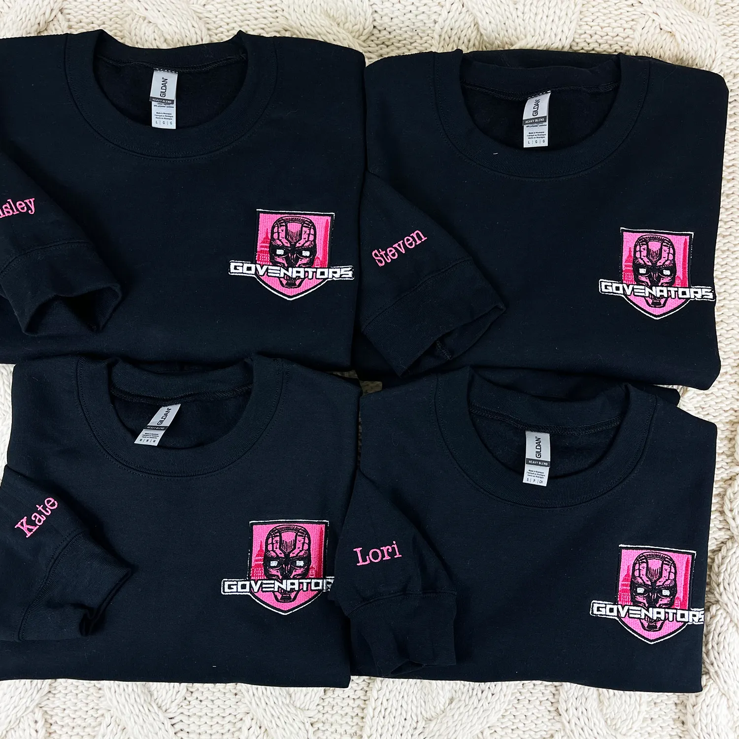 Custom Embroidered Tee, Personalized "ANY TEXT HERE" Logo Shirt