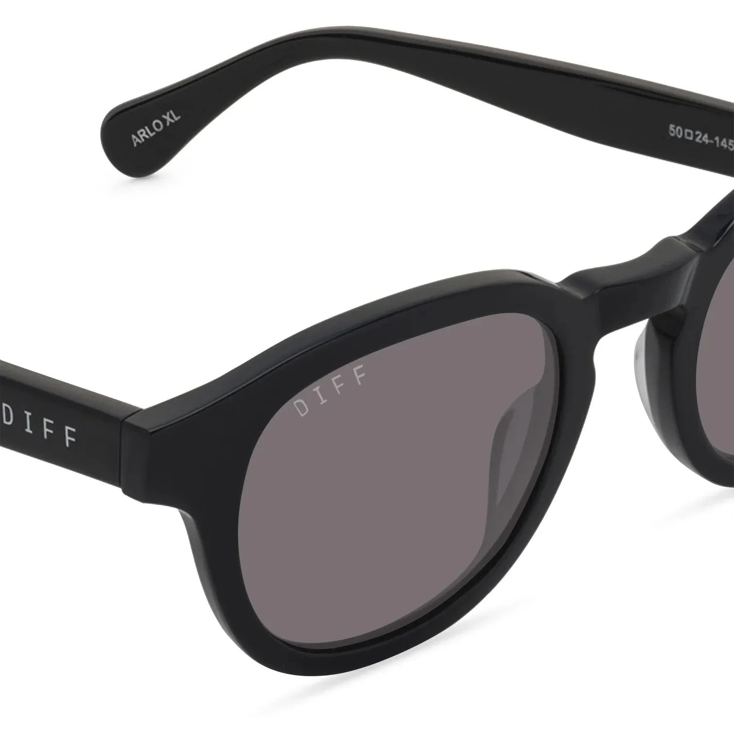 DIFF Charitable Eyewear Arlo XL - Black Gray - Polarized Sunglasses