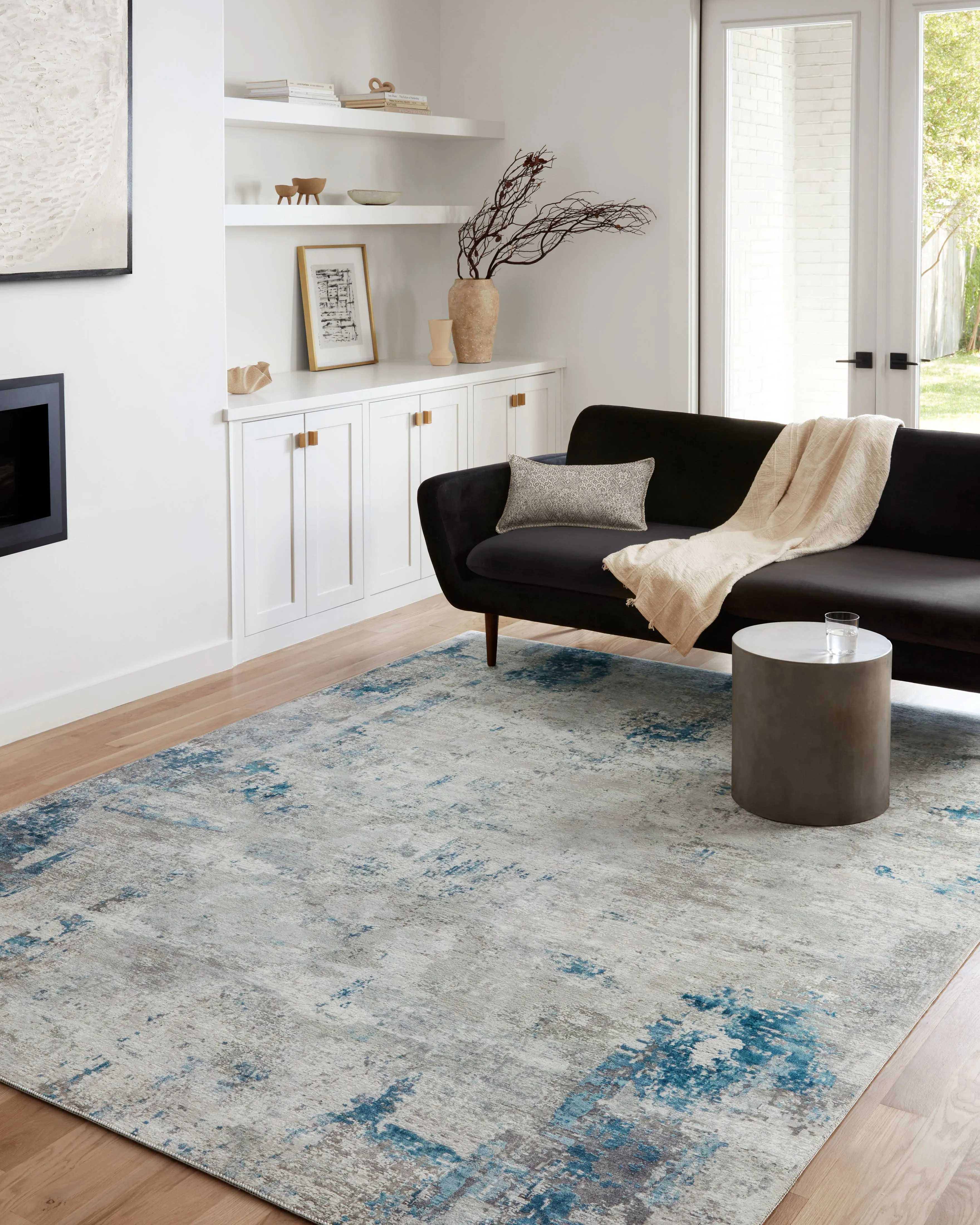 Drift Rug in Pebble & Ocean