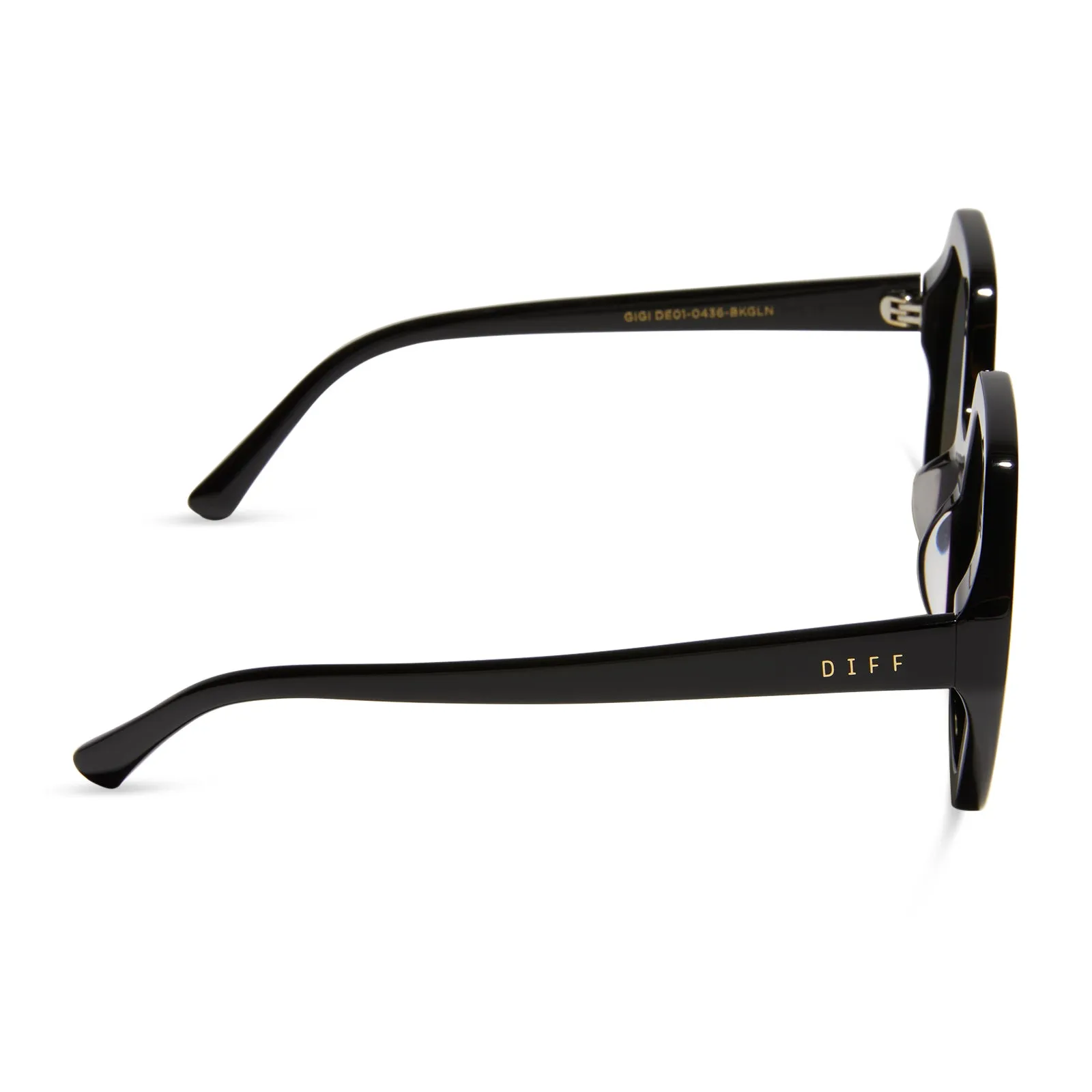 GIGI - BLACK   GREY FLASH SUNGLASSES