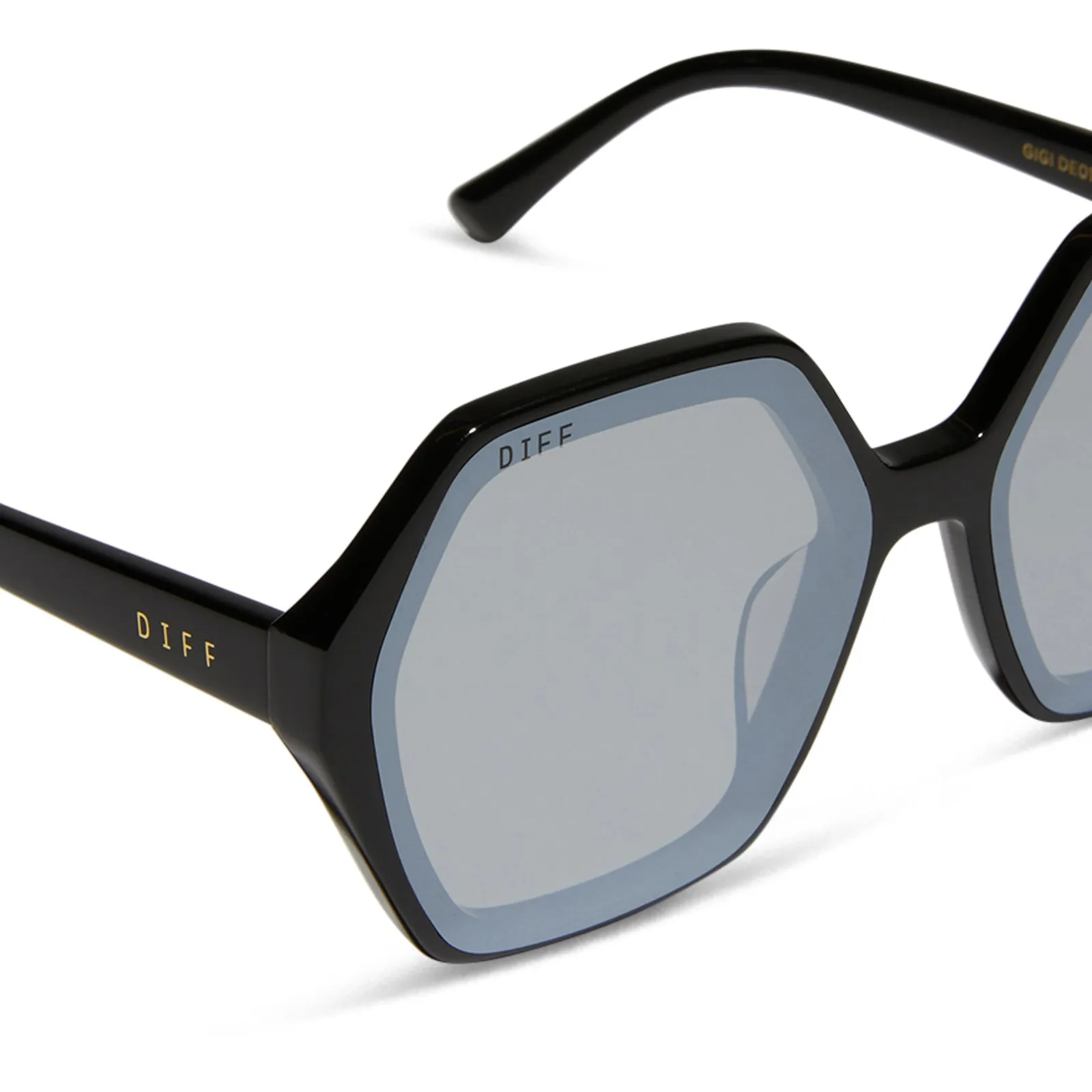 GIGI - BLACK   GREY FLASH SUNGLASSES