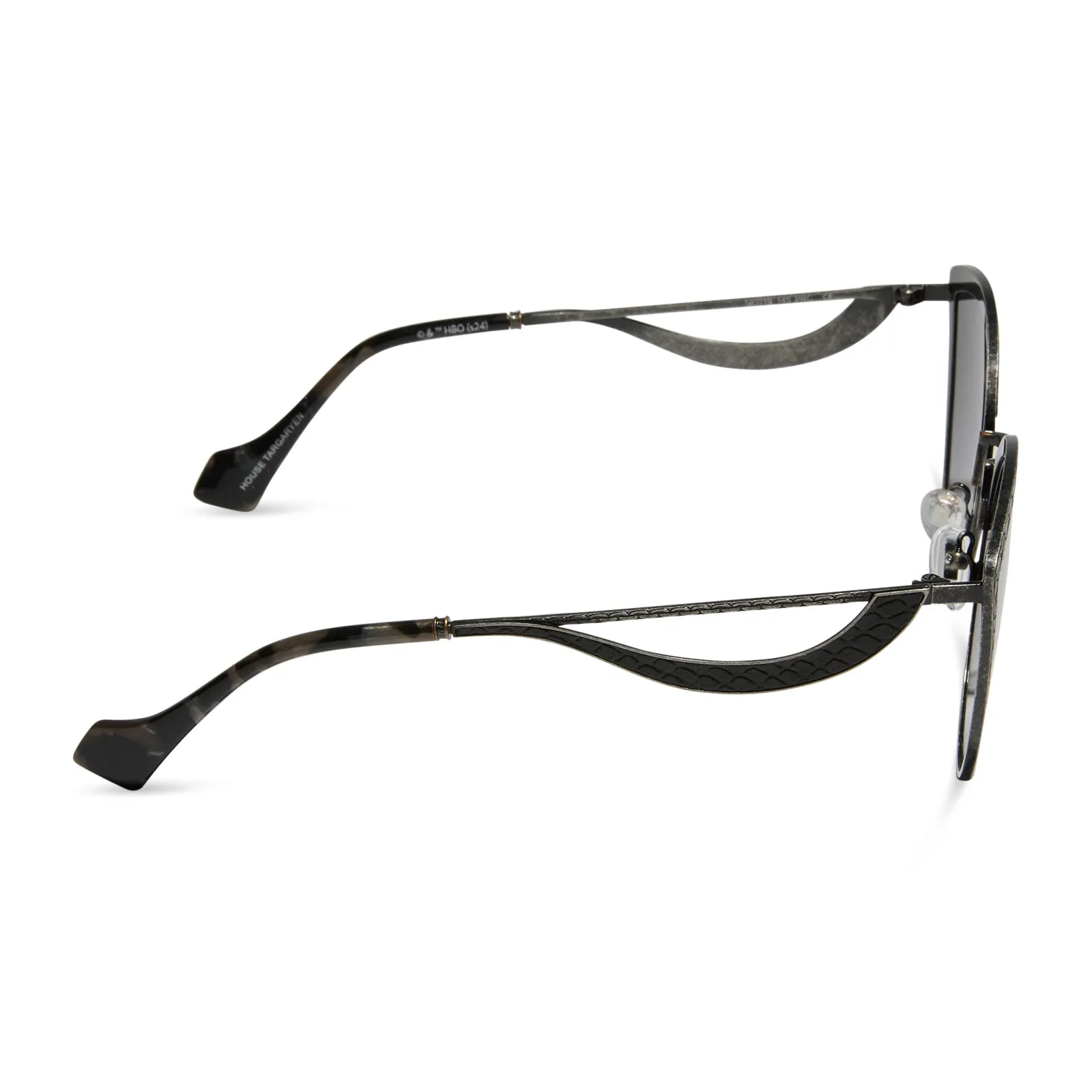 HOUSE OF THE DRAGON - HOUSE TARGARYEN   ANTIQUE SILVER   GRAY GRADIENT   POLARIZED SUNGLASSES