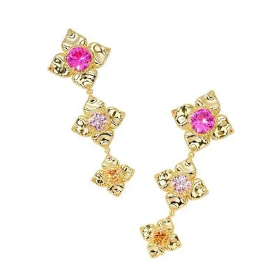 Kendra Scott Lily Mix 14K Gold Over Brass Statement Earrings