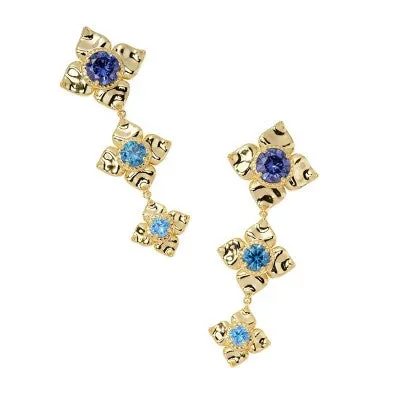 Kendra Scott Lily Mix 14K Gold Over Brass Statement Earrings