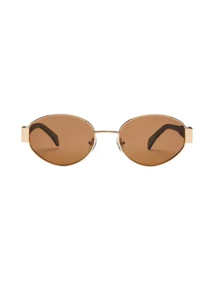 Lennox Sunnies in Gold/Brown