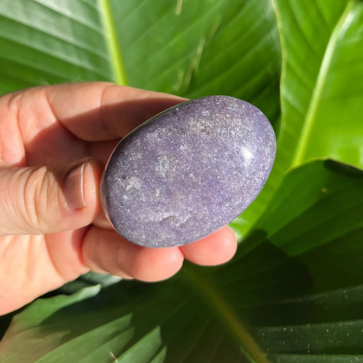 Lepidolite Gallets - Polished Palm Stones