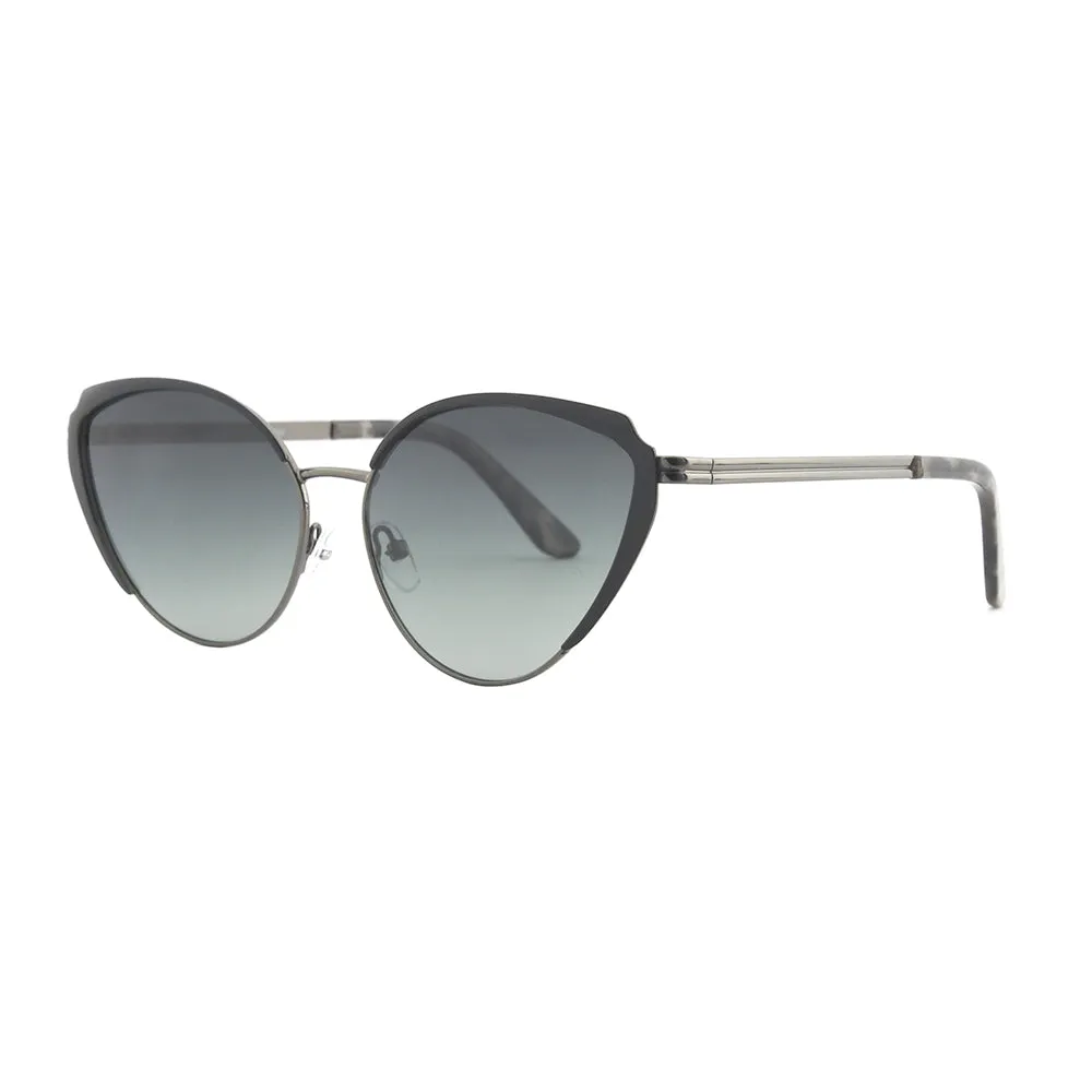 LOTUS | Gun Metal Frame | Black Tortoise Tips | Green Gradient Lens