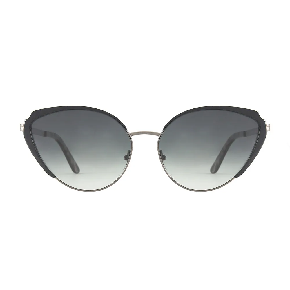 LOTUS | Gun Metal Frame | Black Tortoise Tips | Green Gradient Lens