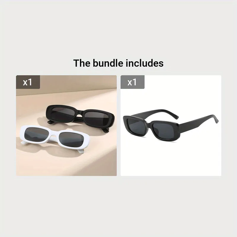 Mens  Womens Trendy Square Sunglasses  12pcs