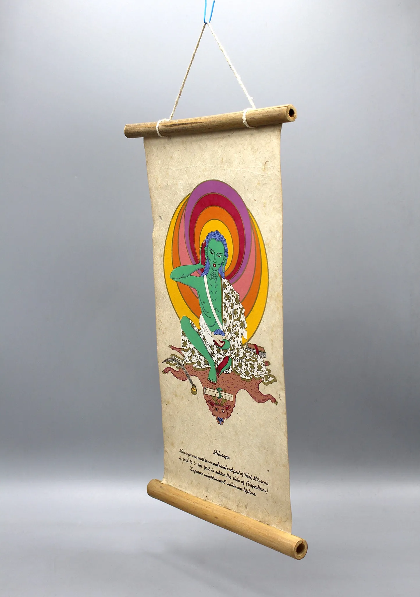 Milarepa Printed Lokta PaperWall Hanging