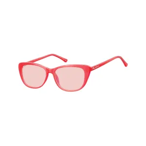 Montana Fashion Sunglasses - Cat 1 - Red - Red Lenses