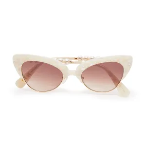 MOTHER OF PEARL NASHVILLE CAT-EYE SUNGLASSES