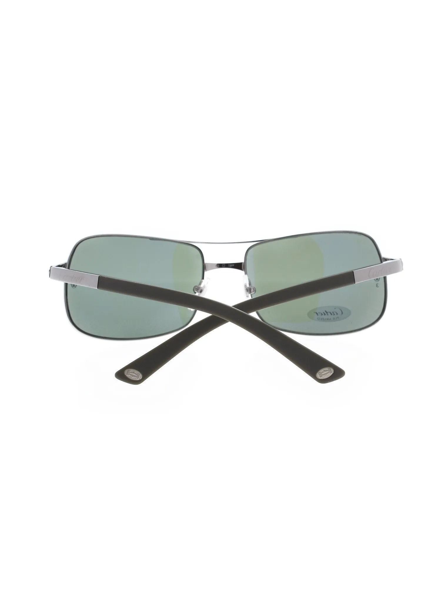 Neil Square Aviator Sunglasses T8200811 - Silver / Gray
