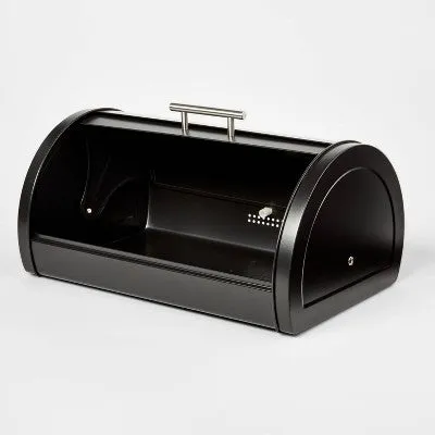 New - Metal Breadbox Black - Threshold