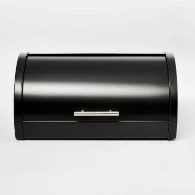 New - Metal Breadbox Black - Threshold