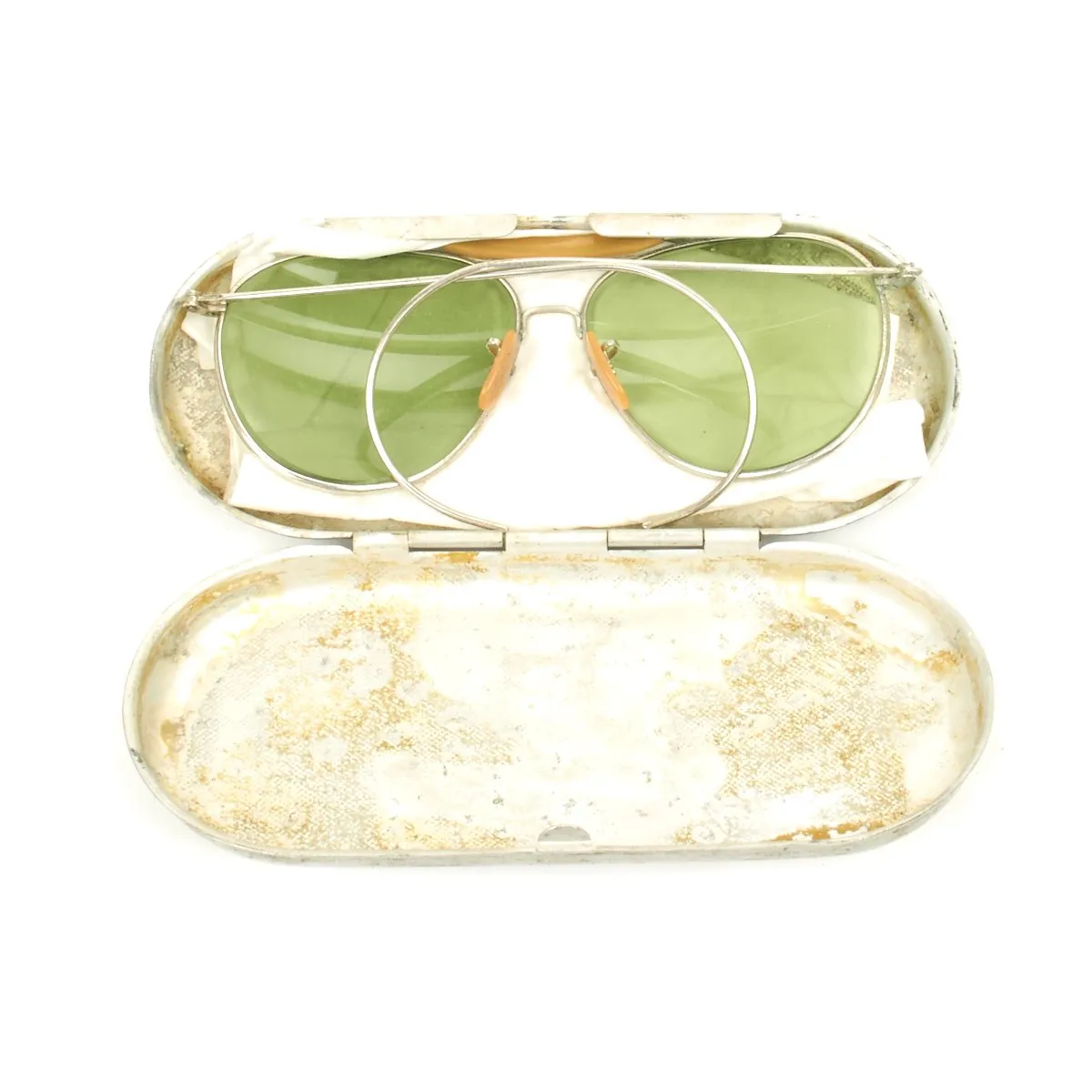 Original WWII USAAF Bausch and Lomb AN6531 Aviator Sunglass Named Grouping