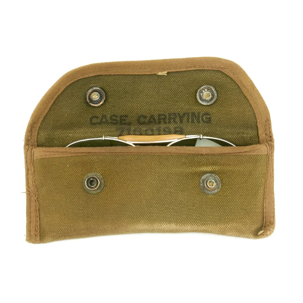 Original WWII USAAF Bausch and Lomb AN6531 Aviator Sunglass Named Grouping