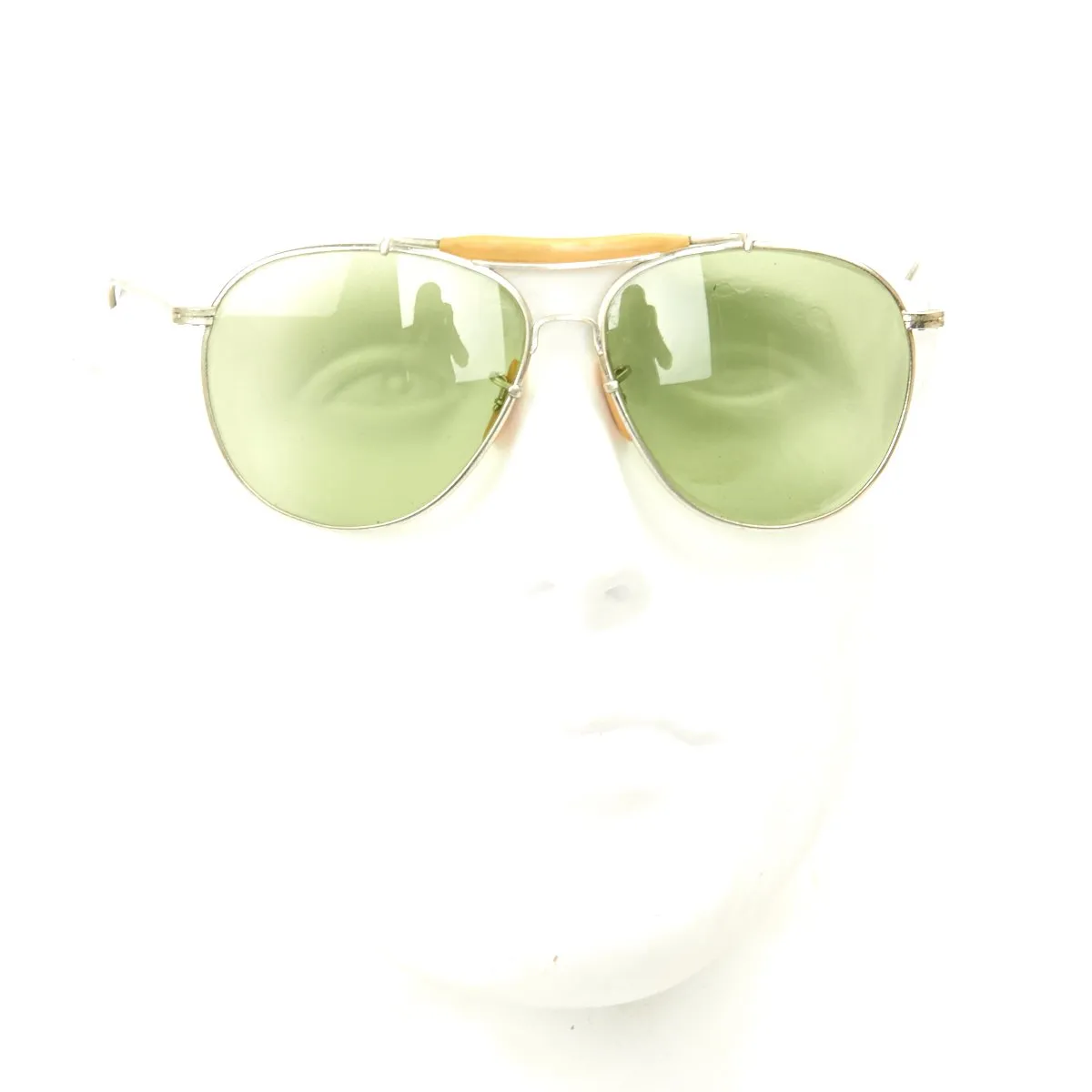 Original WWII USAAF Bausch and Lomb AN6531 Aviator Sunglass Named Grouping