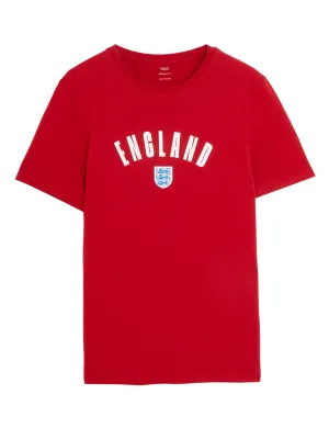 Pure Cotton Crew Neck England T-Shirt