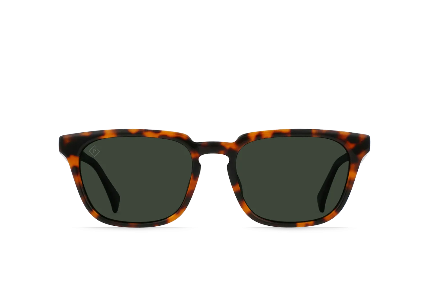 Raen Hirsh Mens Square Sunglasses - Huru/Green Polarized
