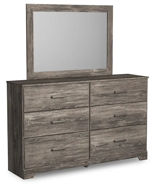 Ralinksi Queen Panel Bed with Mirrored Dresser and Nightstand