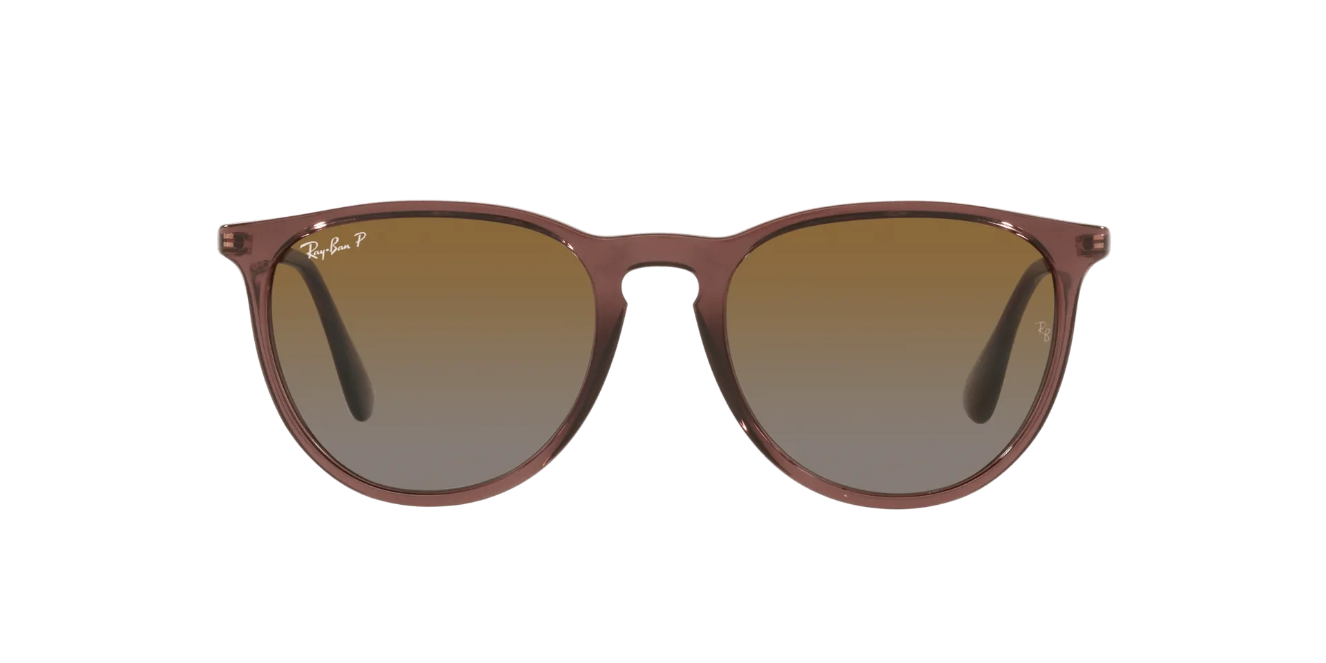 RAY BAN ERIKA TRANSPARENT DARK BROWN | BROWN GRADIENT POLARIZED