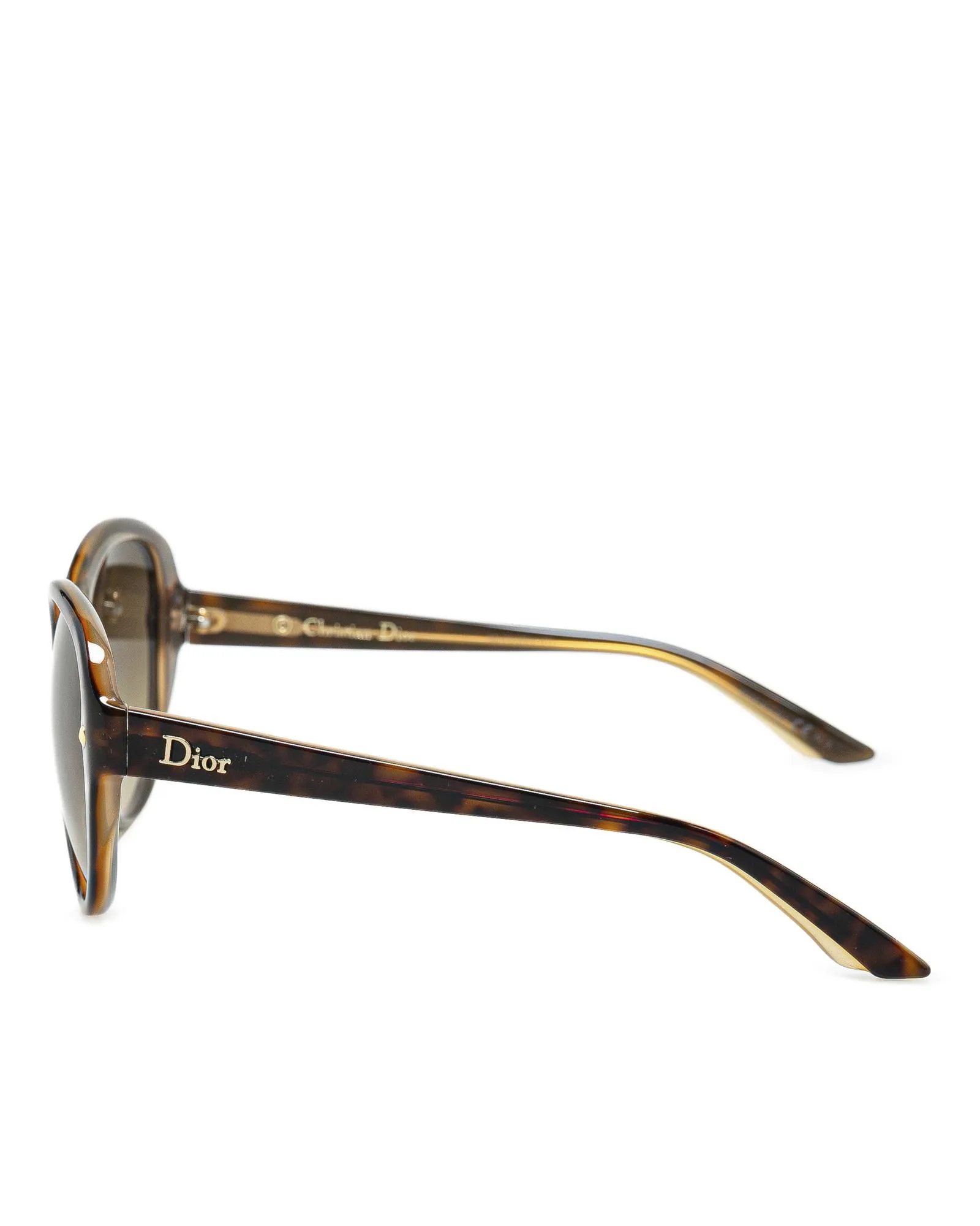 Round Plastic Frame Tinted Lens Sunglasses