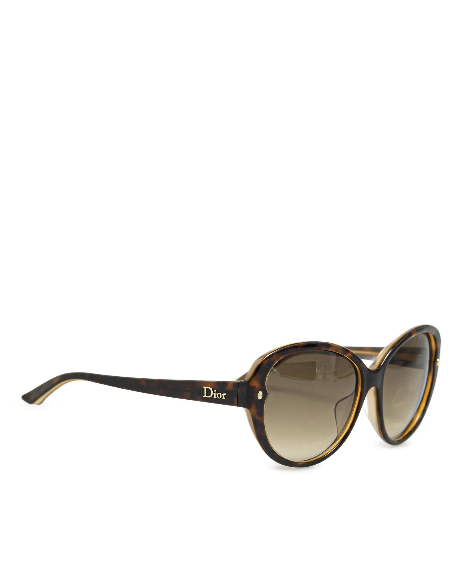 Round Plastic Frame Tinted Lens Sunglasses