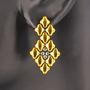 SG Liquid Metal E2 - SS / Gold Titanium (Stainless Steel Earring) by Sergio Gutierrez