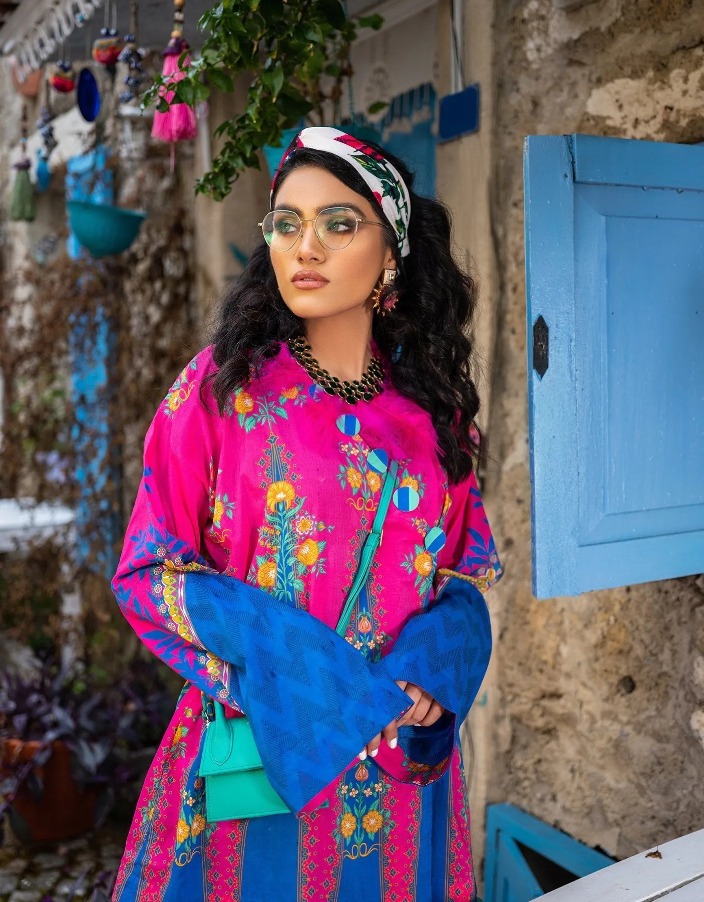 Sifa Lawn by Zunaira Raza – SL-13 B (Phulkari) - Two Piece