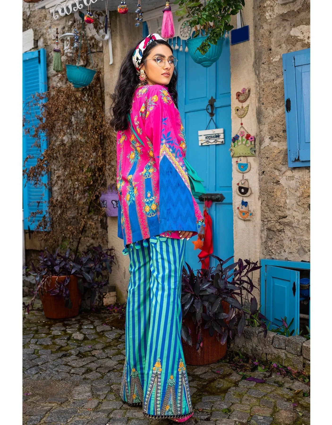 Sifa Lawn by Zunaira Raza – SL-13 B (Phulkari) - Two Piece