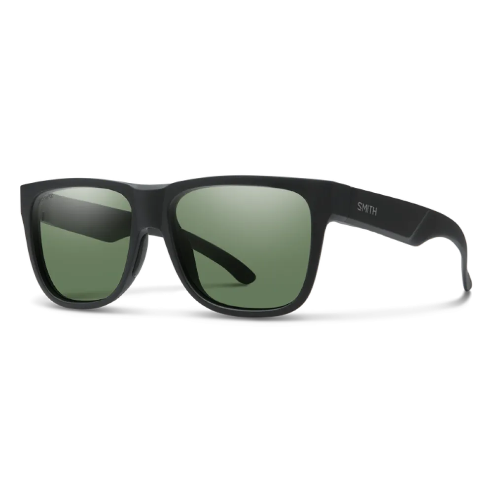 Smith Lowdown 2 Matte Black Frame - ChromaPop Polarized Gray Green Lens - Polarized Sunglasses