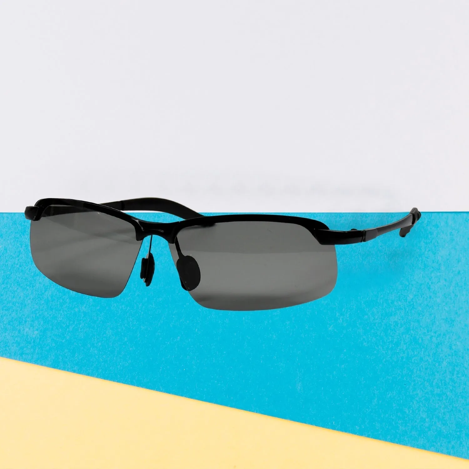 Sports Sunglasses Classic Luxury Lightweight Rimless Sports Sunglasses  For Driving , Fishing , Hiking & outdoor Use