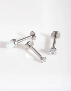 Synthetic Opal Spike Body Flatback Jewellery Pack