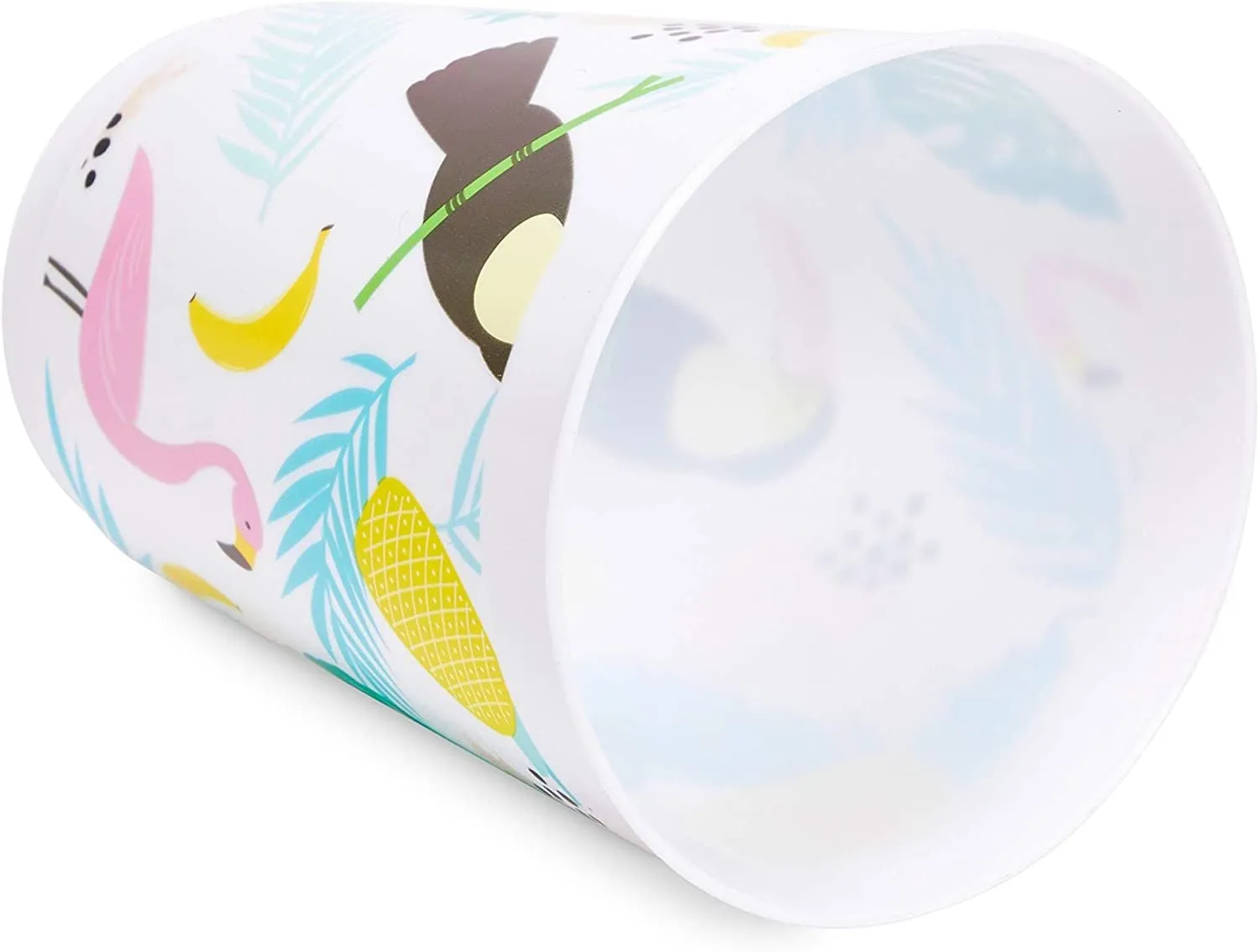 Tropical Party Supplies, Plastic Cups for Luau Birthday Decorations (16 oz, 16 Pack)