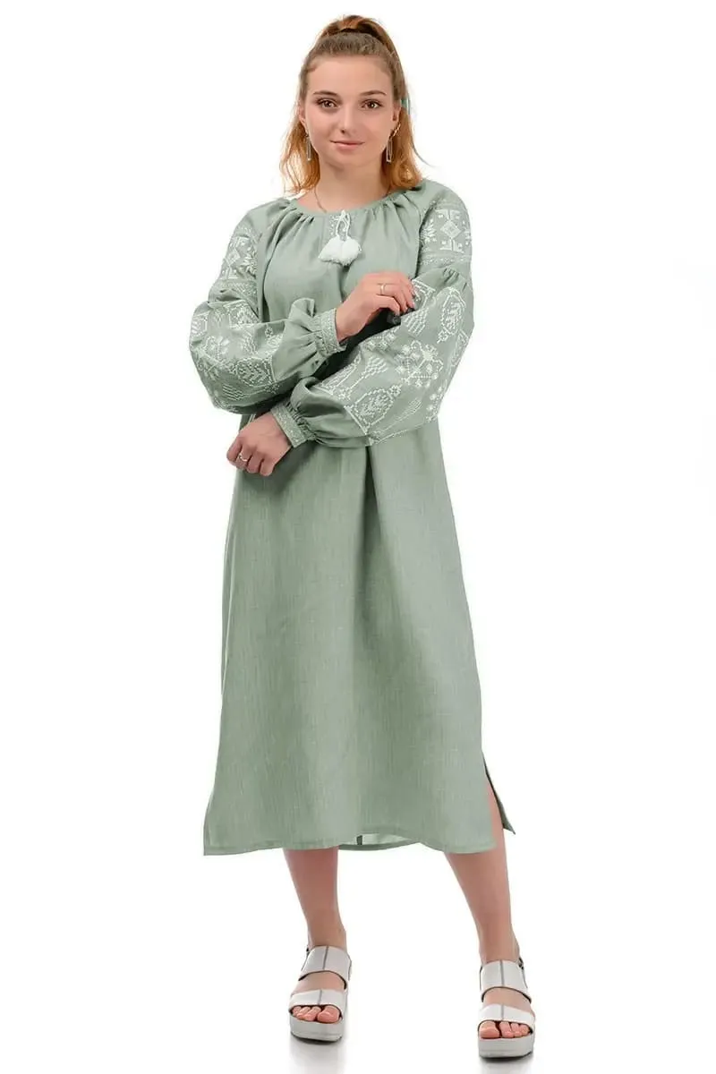 Ukrainian dress with embroidery