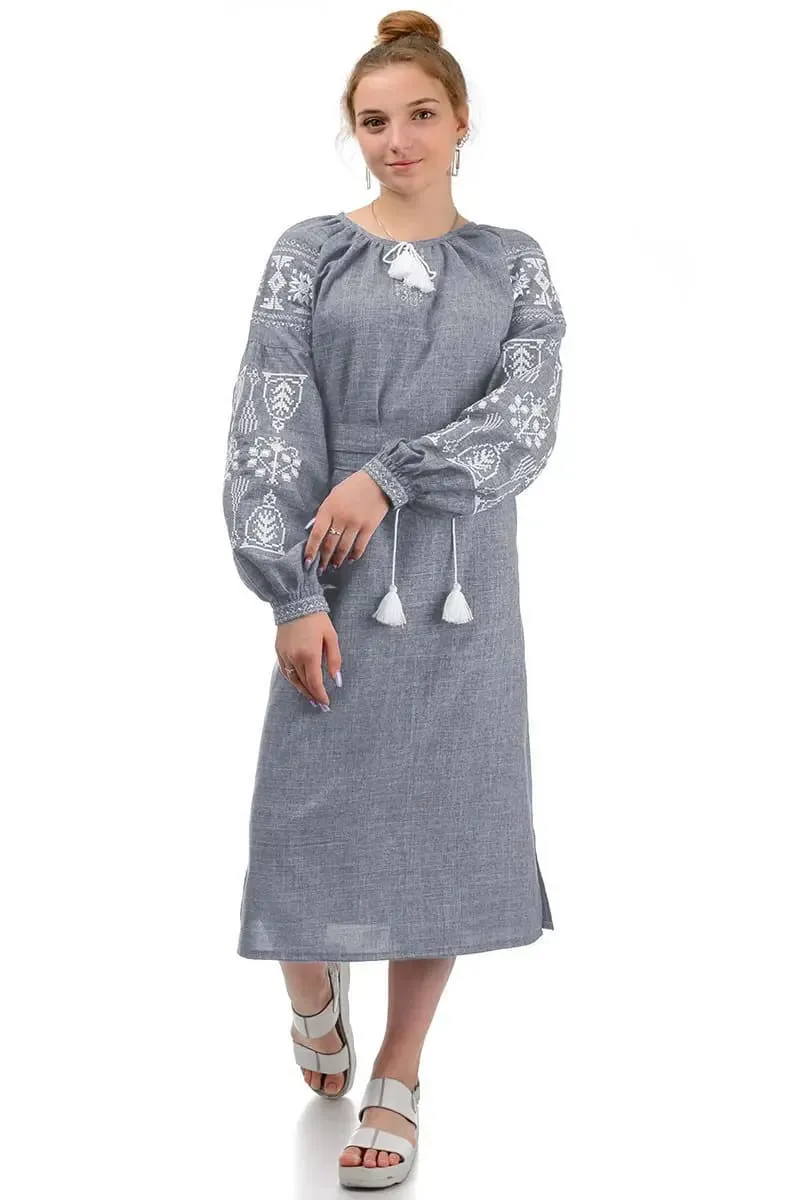 Ukrainian dress with embroidery