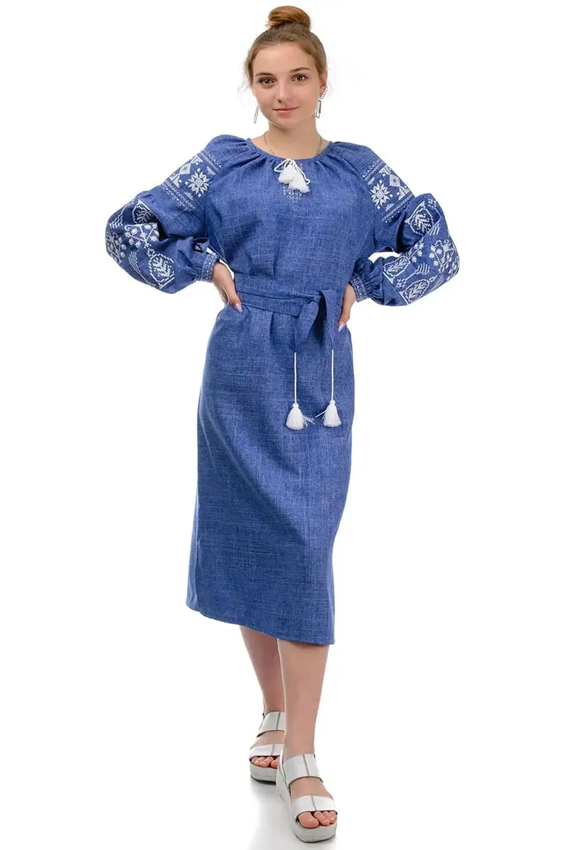 Ukrainian dress with embroidery
