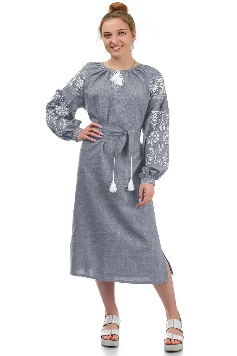 Ukrainian dress with embroidery